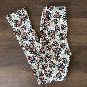 LuLaRoe Kids Unisex L/XL Large Extra Large Patriotic Uncle Sam July 4th Leggings